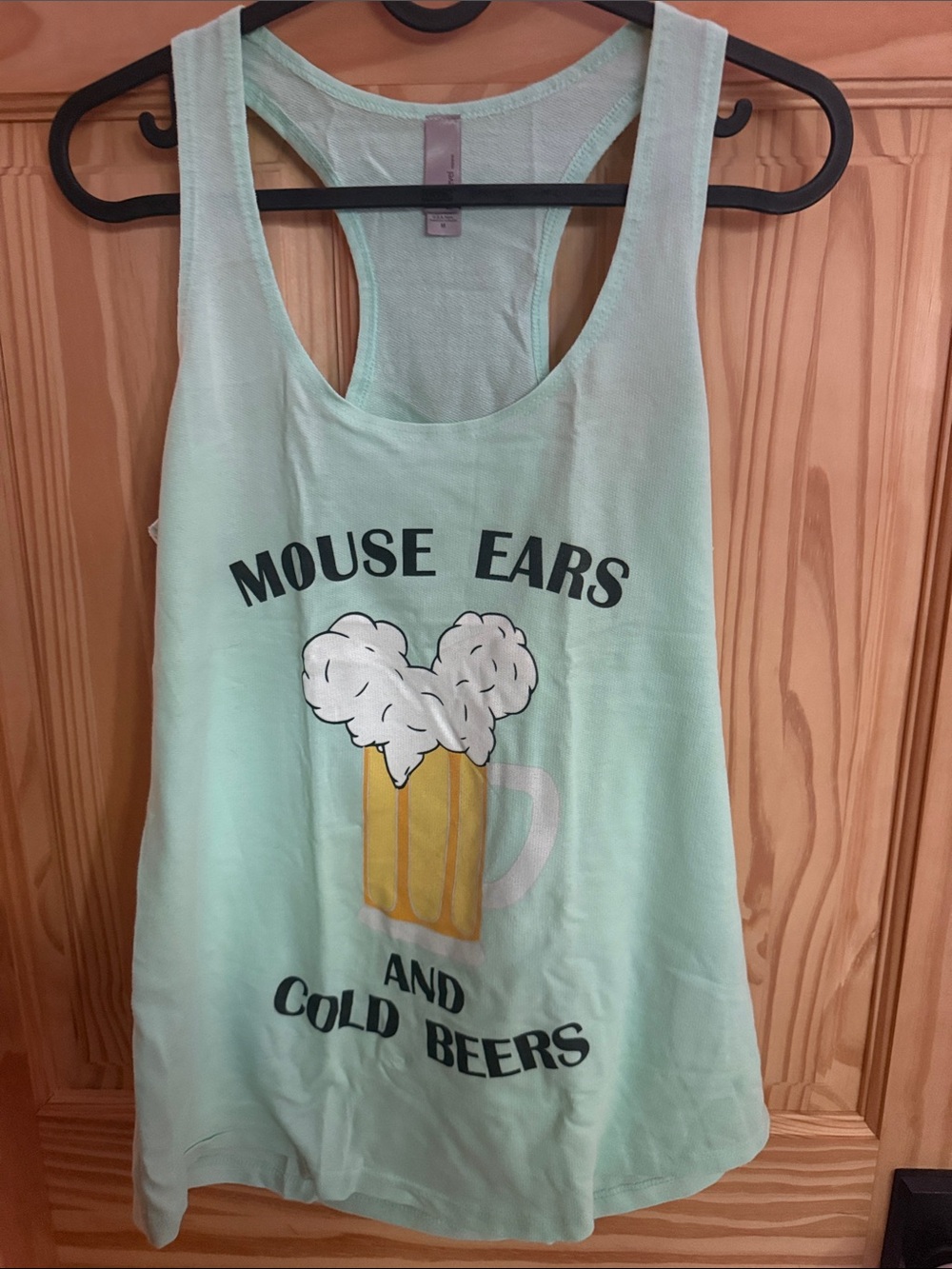 Mint Graphic Racerback Racerback Tank - Mouse Ears and Cold Beers